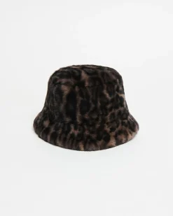Amara Bucket Hat Dark Leopard