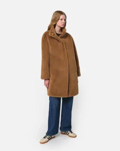Blair Camel Mid-Length Coat
