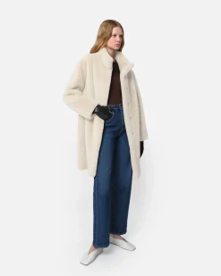 Blair Latte Mid-Length Coat