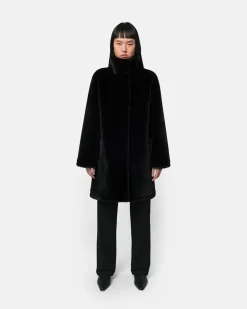 Blair Noir Mid-Length Coat