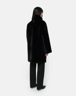 Blair Noir Mid-Length Coat