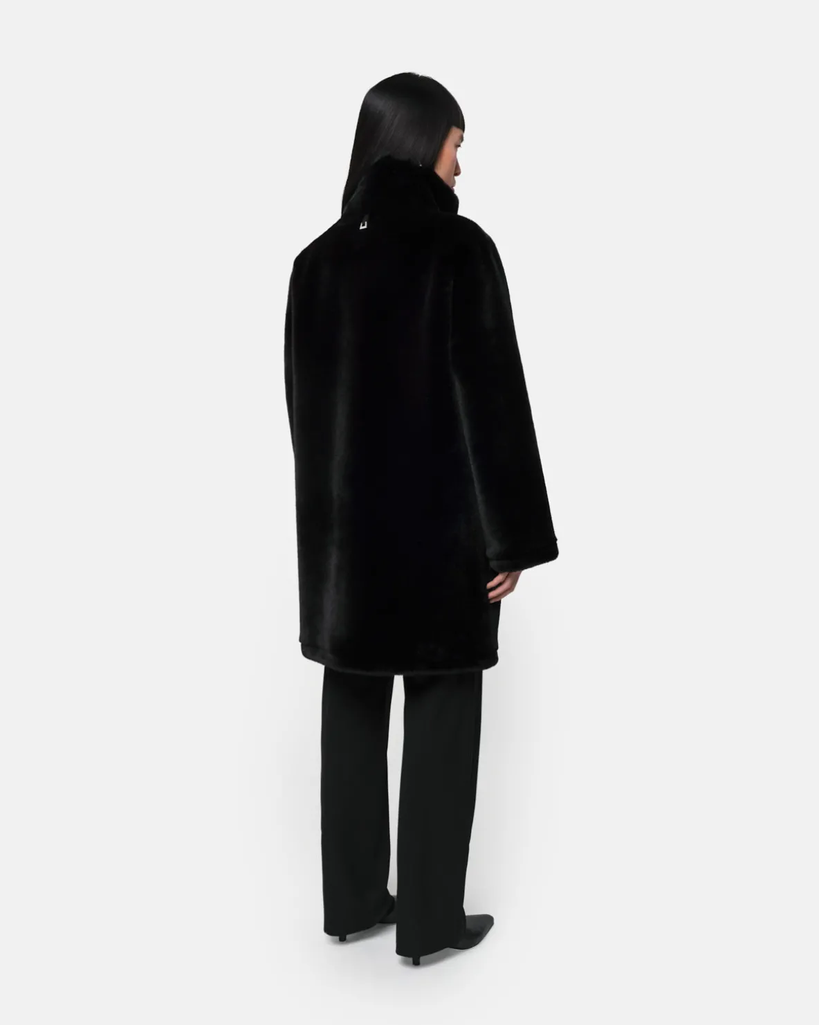 Blair Noir Mid-Length Coat
