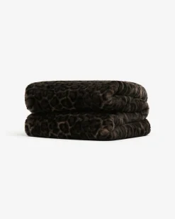 Brady Dark Leopard Blanket