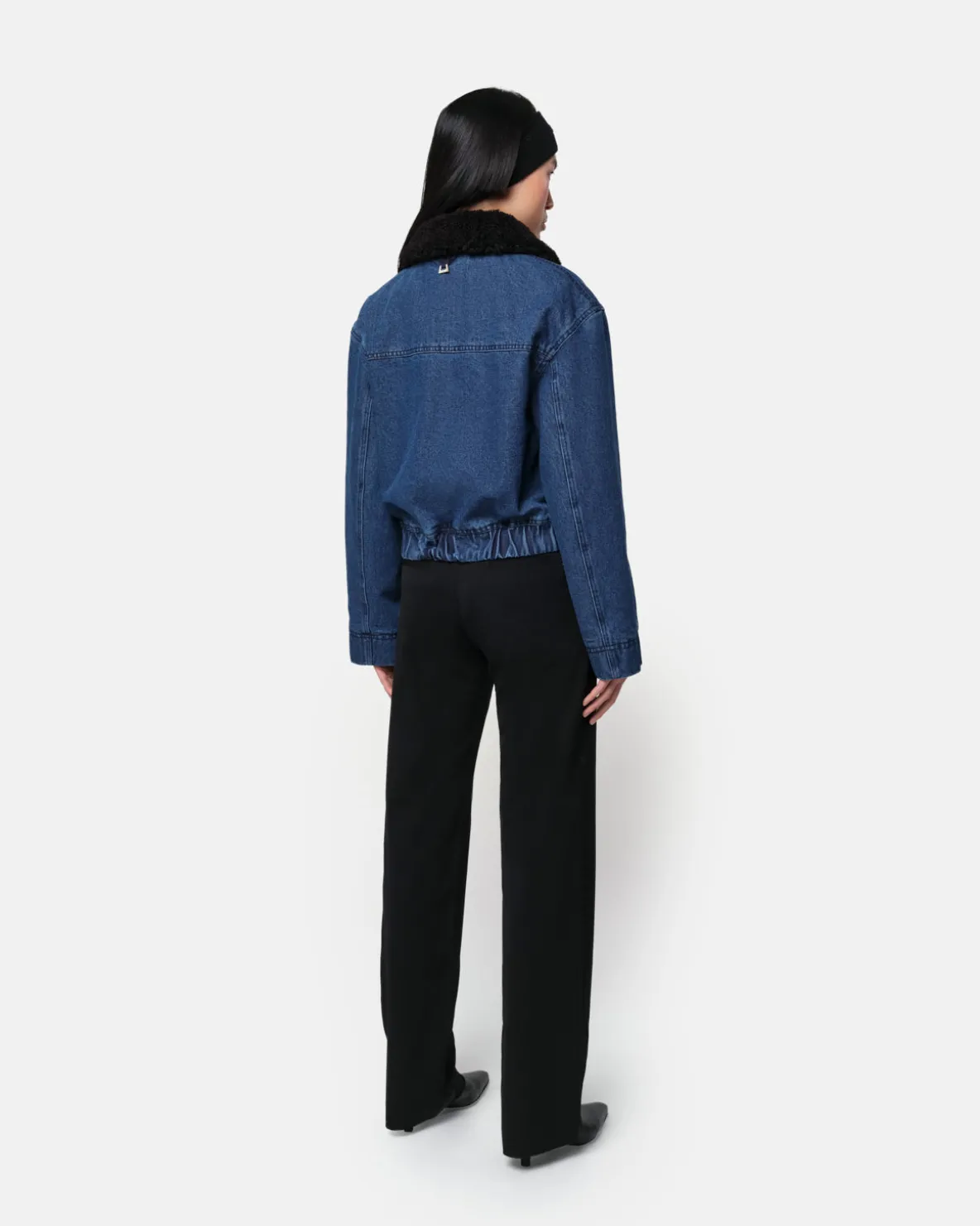 Carine Bomber Indigo & Noir