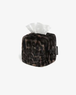 Davey Dark Leopard Tissue Box Cover