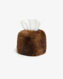 Davey Mink Tissue Box Cover