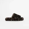 Dillon Dark Leopard Slide