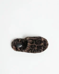Dillon Dark Leopard Slide
