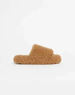 Dillon Hazelnut Bouclette Slide