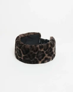 Eleni Headband Dark Leopard