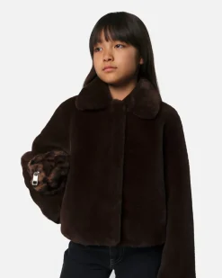 Elis Espresso Kids Short Coat