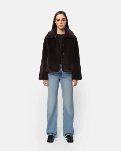 Elis Espresso Short Coat