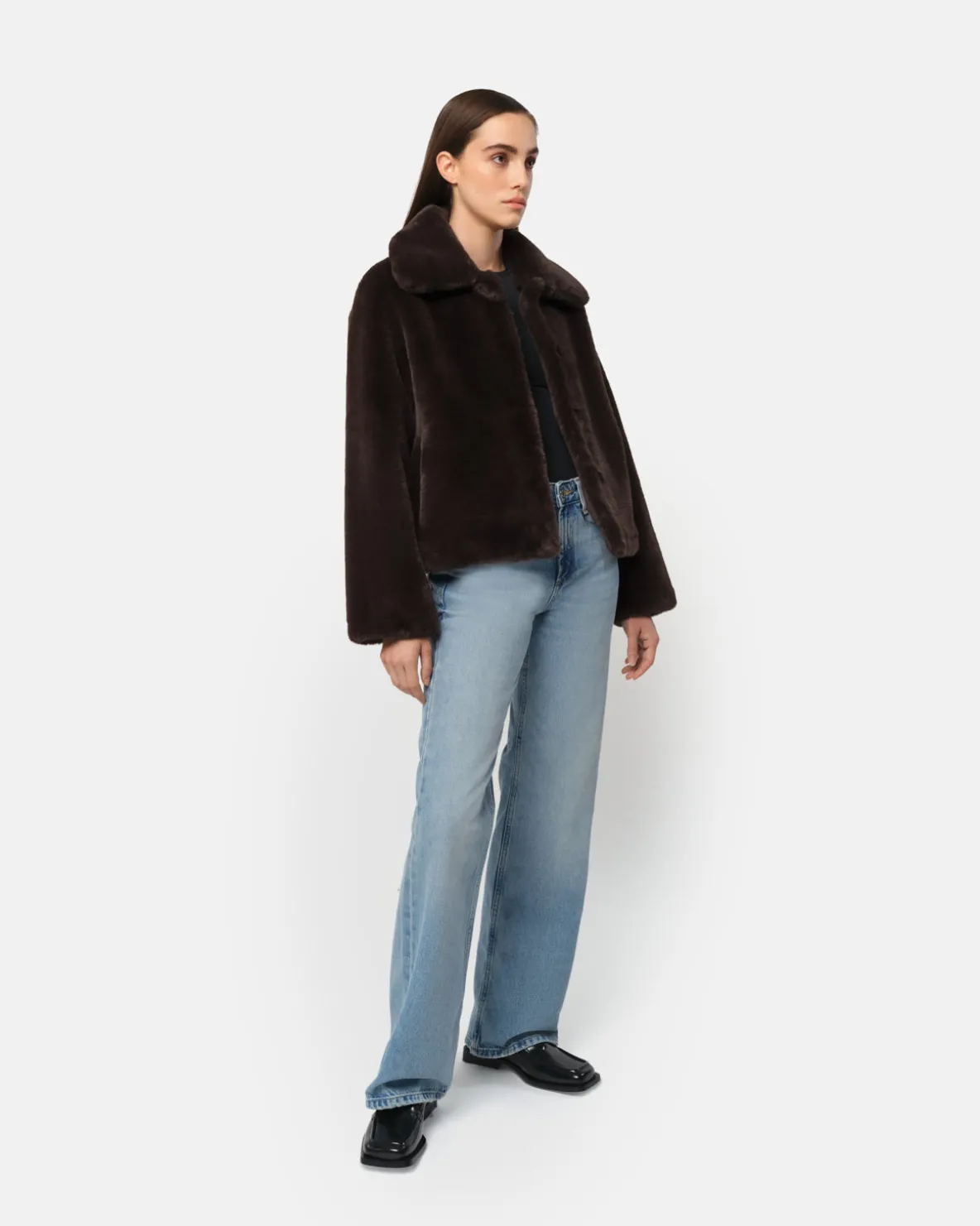 Elis Espresso Short Coat