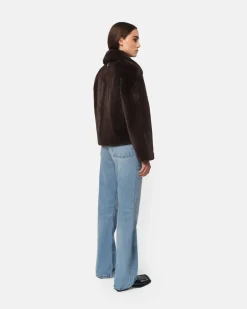 Elis Espresso Short Coat