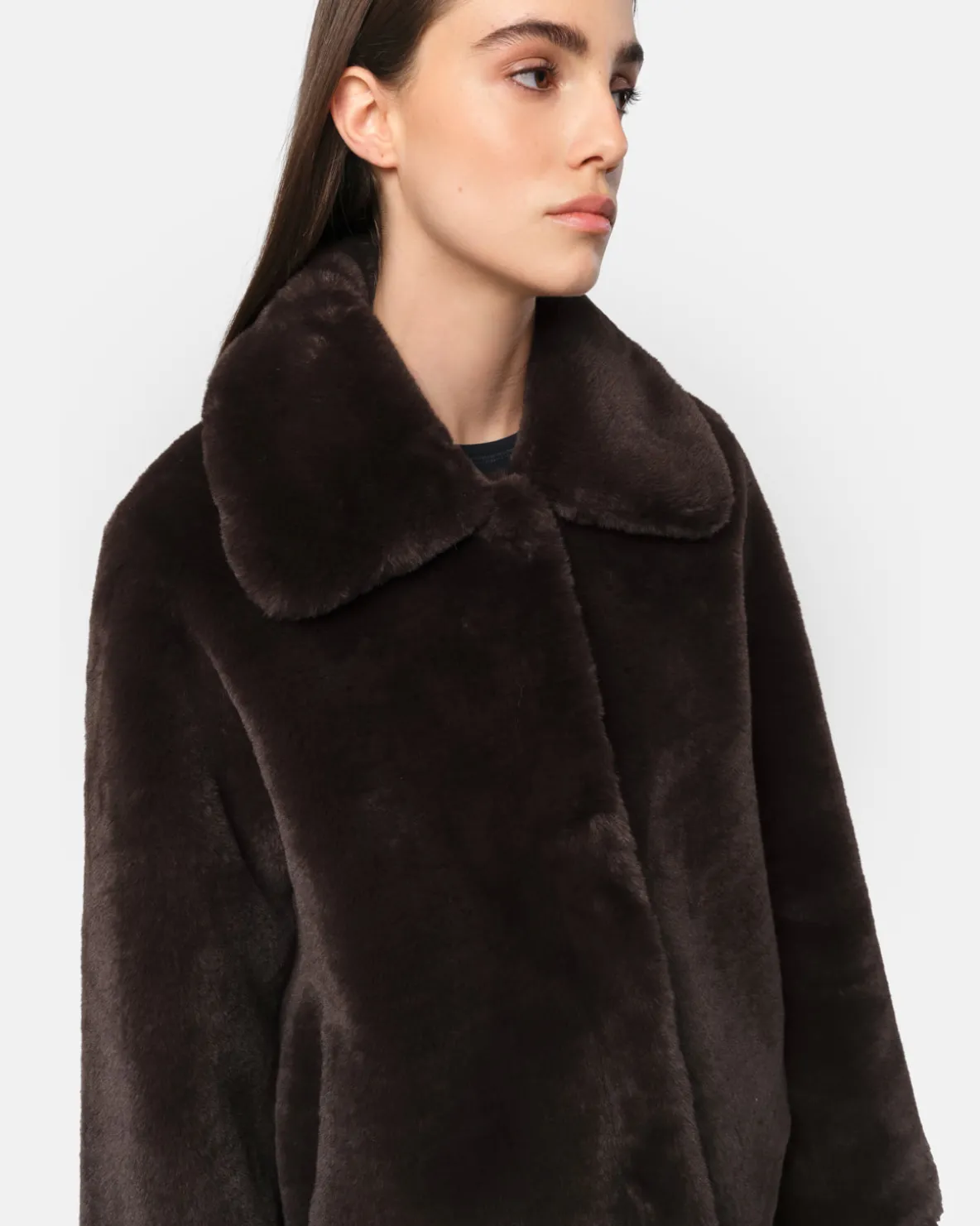 Elis Espresso Short Coat