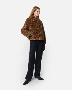 Elis Leopard Short Coat