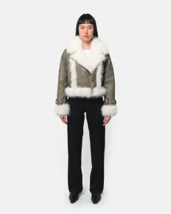 Jay Coat Sage & Blanc