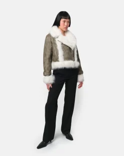 Jay Coat Sage & Blanc