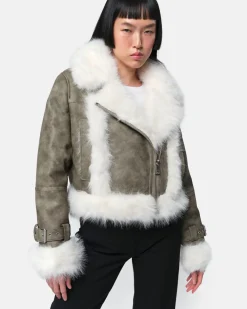 Jay Coat Sage & Blanc