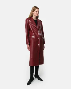 Lauren Overcoat Crimson