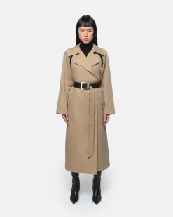 Marge Trenchcoat Almond & Noir