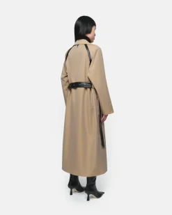 Marge Trenchcoat Almond & Noir