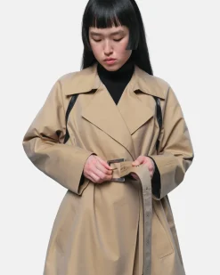 Marge Trenchcoat Almond & Noir