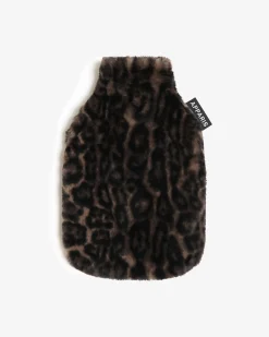 Meena Dark Leopard Hot Water Bottle