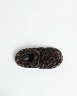 Misha Dark Leopard Slipper