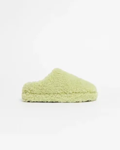 Misha Pistachio Bouclette Slipper