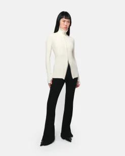 Nova Cream Zip-Up Cardigan