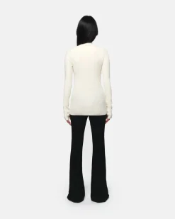 Nova Cream Zip-Up Cardigan