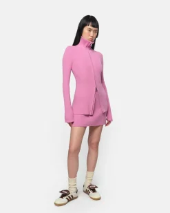 Nova Orchid Zip-Up Cardigan