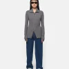 Nova Slate Zip-Up Cardigan