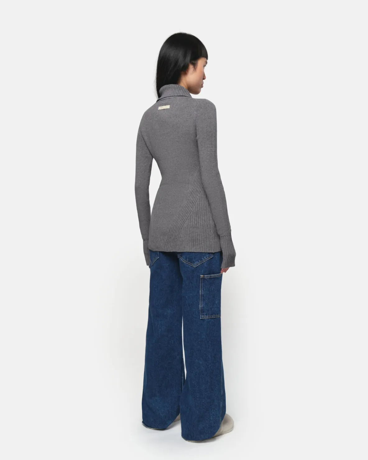 Nova Slate Zip-Up Cardigan